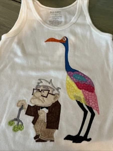UP! (2009)  Disney/Pixar  Sz M Girls Embroidered Tank Top 8 Etsy Shop Kevin - Picture 1 of 3