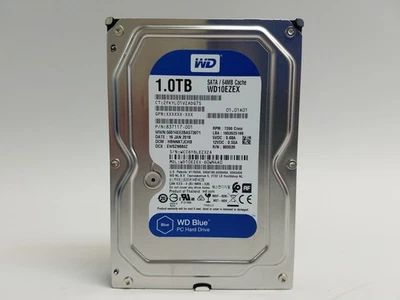 Lot of 10 Western Digital WD Blue WD10EZEX 1 TB 3.5" SATA III Desktop Hard Drive - Image 1 of 3