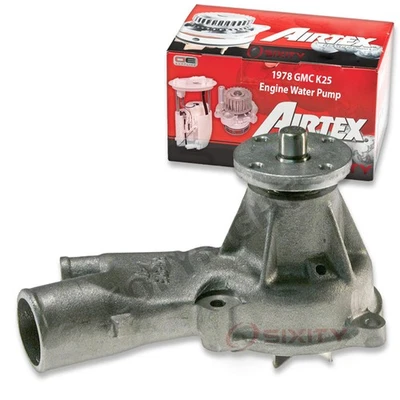 Bomba de agua del motor Airtex para GMC K25 1978 4,1 L L6 refrigerante correas anticongelantes fm Foto 1 de 4