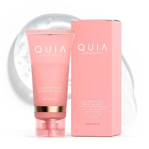 Mascarilla envolvente nocturna de colágeno QUIA para piel de vidrio - Cuidado de la piel coreano para hidratación... - Imagen 1 de 5