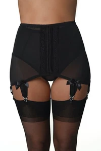 Retro Lolita Miederstrumpfhalter 6 Straps mit Metallclips. Gr. S - XXXL - Bild 1 von 3