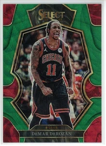 Panini Select DeMar DeRozan Premier Level Green Wave Prizm 2022-23/50 - Imagen 1 de 2