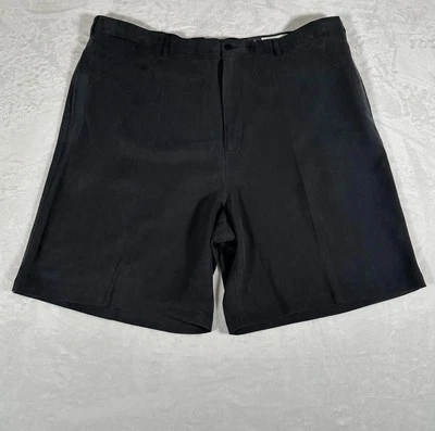 Nat Nast Golf Shorts Men Size 44 Black 100% Silk Slash Pockets 9" Inseam EUC - Image 1 of 4