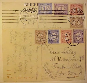 OLANDA 4 FRANCOBOLLI DIFF 1916, 1920 - Foto 1 di 2