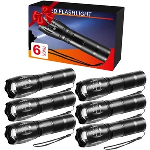 6Pack LED Flashlights High Lumens, 5Mode Tactical Flashlight for Home, Small ... - Picture 1 of 7