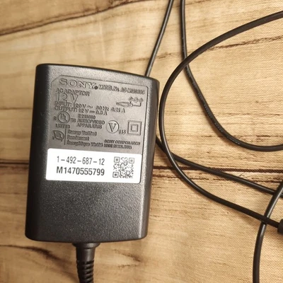 Genuine SONY AC Adaptor Model AC-M1208UC DC 12V .8A OEM TESTED WORKING - Image 1 of 4