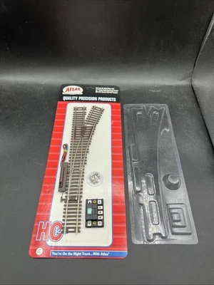 NOS Atlas HO Scale Code 83 22” Radius Right Hang Snap Switch 547 - Image 1 of 4
