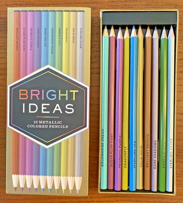 10 lápices metálicos de colores Bright Ideas Foto 1 de 4