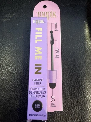 Relleno Toppik Fill Me In Hair Line Black Noir 0,176 oz. Foto 1 de 2