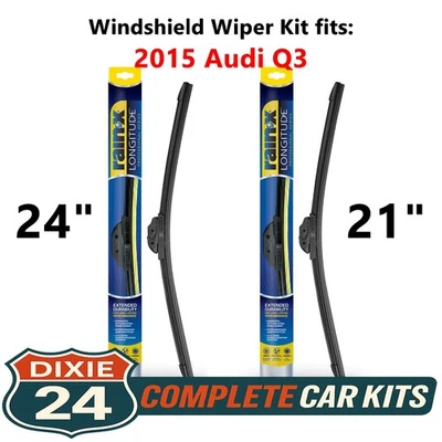 Rain-X Longitude Windshield Wiper Kit fits: 2015 Audi Q3 (24" & 21") - Изображение 1 из 4