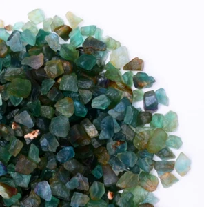100% Natural Green Fluorite Rough 6-10 MM Facet Grade Flawless Raw Gemstone - Picture 1 of 6