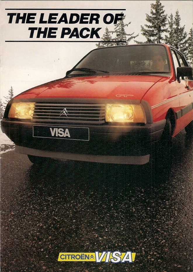Folleto especial de ventas del mercado del Reino Unido Citroen Visa 1983-84 11 E RE GT convertible Foto 1 de 1