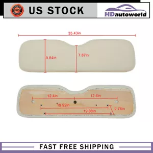 White Golf Cart Front Back Cushion Fit For EZGO TXT - Imagen 1 de 5