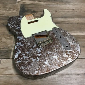 FRANCHIN Mars guitar body Impressionist SILVER BRONZE Metallic Leaf Alder T-type - Imagen 1 de 19