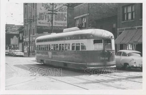 9F913 RP 1950s CHICAGO TRANSIT AUTHORITY STREET RAILWAY CAR #7266 - Picture 1 of 1