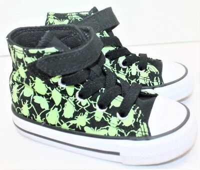 Converse All Star Niño Pequeño 6 Brillan en la Oscuridad Insectos Insectos Hi Tops Nuevo sin Caja Foto 1 de 4