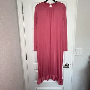 Maxi abito Asos Slinky manica lunga con volant taglia 10 - Foto 1 di 7