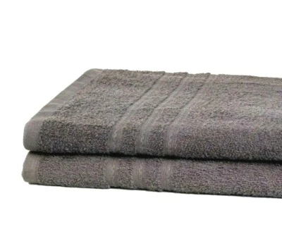 2X Extra Large Jumbo Bath Sheets Towels Grey Prime Egyptian Cotton Luxury Soft - Image 1 of 3