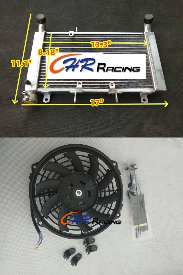 Aluminum Radiator+7"FAN For Honda CBR650F ABS 2014 2015 2016 2018 — 第 1/4 张图片