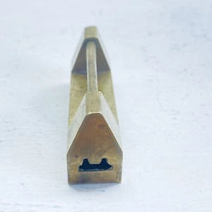 Lucchetto scorrevole vintage cinese ottone inciso senza chiave ferramenta asiatica - Foto 1 di 8