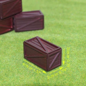 12pcs Model Railway Rectangular 1:87 HO Scale Container Carriage Freight Cars - Picture 1 of 5