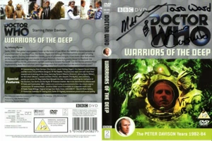 Doctor Who: Warriors of the Deep DVD Cover Signed by MARK STRICKSON +2 - Imagen 1 de 1