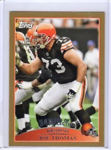 2009 Topps Gold Joe Thomas #14 /2009 Cleveland Browns HOF - Picture 1 of 2
