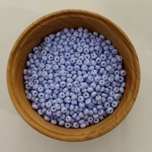 195pcs 4mm Matte Lilac Purple Glass Seed Beads 6/0 Macaron AUS Free Postage SB24 - Picture 1 of 3