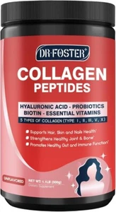 Multi-Collagen-Peptide-Powder with Probiotics, 50 Servings of Hydrolyzed Coll... - Picture 1 of 5