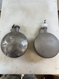 2-Vintage 80’s US Military WYOTT Canteens Water Insulated Corrosion Resist Steel - Picture 1 of 4