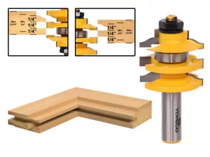 Ogee Stacked Rail and Stile Router Bit - 1/2" Shank - Yonico 12121 - Picture 1 of 1