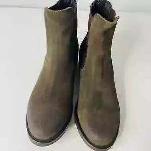 Thursday Boot Co Dark Olive Suede Duchess Boot womens size 5 New - Picture 1 of 9