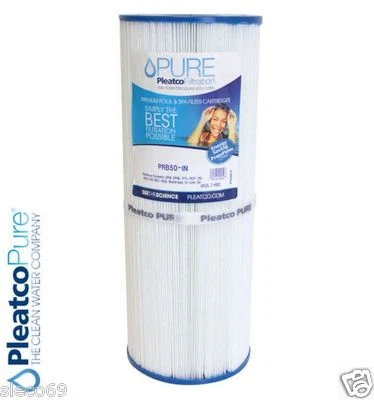 PRB50-IN Pleatco advanced spa FILTER CARTRIDGE w/ free flow core & 3oz fabric - Image 1 of 2
