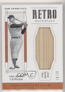 2019 Panini National Treasures Retro Materials /25 Orlando Cepeda #RM-OC HOF