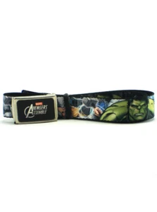 Avengers Assemble Flip Closure Buckle Belt Iron Man Hulk Thor Marvel Heroes New - Picture 1 of 3