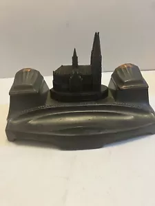 VINTAGE German Cathedral BRONZE DOUBLE INKWELLS ,St. Peter’s, Cologne,Germany - Picture 1 of 10