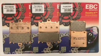 EBC Sintered FRONT and REAR Disc Brake Pads Fits SUZUKI GSXR600 (1997 to 2003) - Image 1 of 4