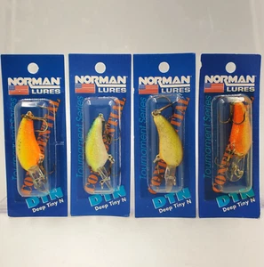 New DTN Norman Deep Tiny N Crankbait Fishing Lure 4-6 Ft Made In USA Pick Color - Picture 1 of 14