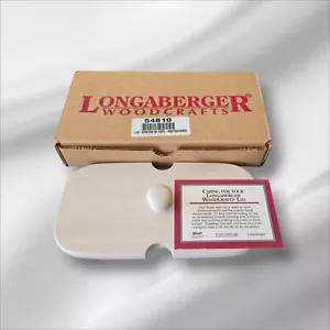 Longaberger Basket Lid White Wash Wood Rectangular Horizon of Hope 2000s #54810 - Picture 1 of 1