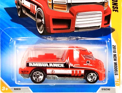 2010 1:64 Hot Wheels New Models 18/44 Rapid Response Red 018/240 - Image 1 of 4