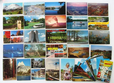 Postkarten Lot 40 x USA Amerika Postcard Briefmarken Stamps gel. ab/nach ~1955 - Bild 1 von 2