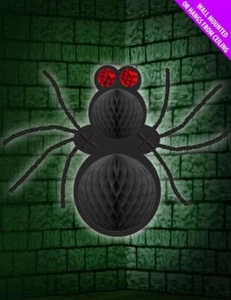 Halloween Decoration Folding Honeycomb Spider Large 12" NEW - Picture 1 of 1