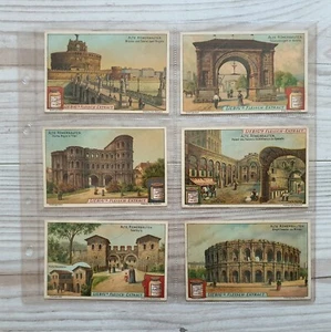 Antike Bilder Karten Liebig Fleisch Extract Serie Römerbauten 6 Stück Sammlung - Bild 1 von 5