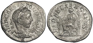 Elagabalus 218-222 A.D. Denarius Good VF FIDES EXERCITVS #AC93197 - Picture 1 of 1