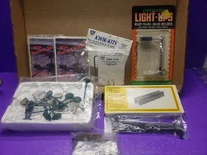 8 PC Parts LOT OF Micro Engineering 75-501 HO SCALE DECK GIRDER BRIDGE 50' DECK - Picture 1 of 11