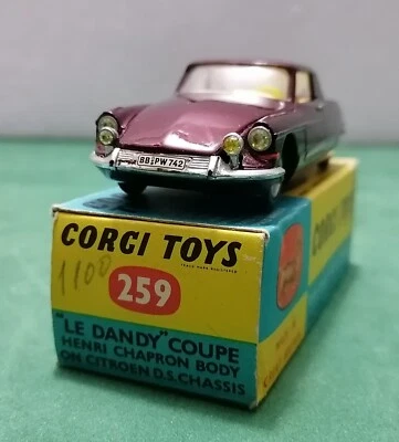 Vintage - CITROEN Le Dandy Henri Chapron  -  Corgi Toys 259 Gt. Britain 1959 - Immagine 1 di 4