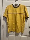 Men’s Vintage Gotcha Striped Heavy Yellow Ringer T Shirt 90’s Grunge Skate Large