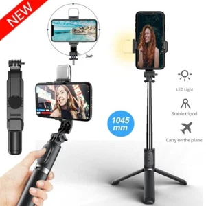 Remote Selfie Stick Tripod Phone Desktop Stand Desk Holder For iPhone/Samsung US - Picture 1 of 12