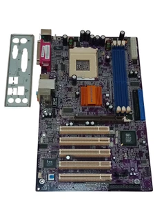 Vintage ECS L7S7A2 462/A DDR1 ATX Desktop Motherboard+I/O Shield | Tested Works - Picture 1 of 4