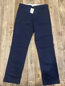 Crewcuts Boys Slim Navy Long Chino Pants Size 10 - Picture 1 of 1
